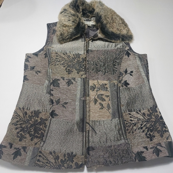 Coldwater Creek Women's Patchwork Vest Size 8 - Picture 12 of 13